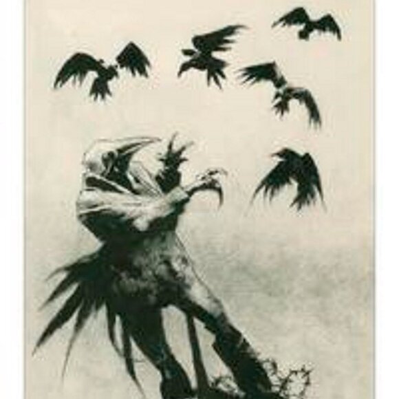 Murder of Crows Tarot Mini, black and white deck, omen bringer, messenger - Picture 4 of 6
